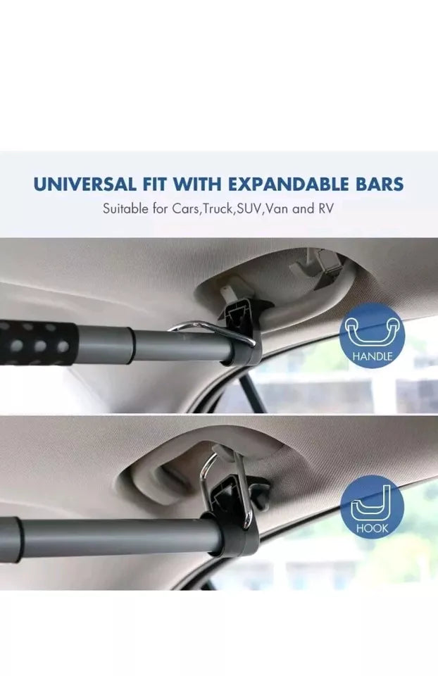 Car Clothes Rack, Hanger Bar, Expandable 3'- 6' Vehicle Rack Non Slip Multi use