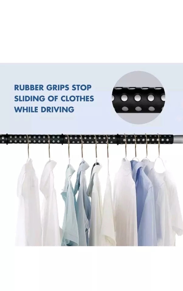 Car Clothes Rack, Hanger Bar, Expandable 3'- 6' Vehicle Rack Non Slip Multi use