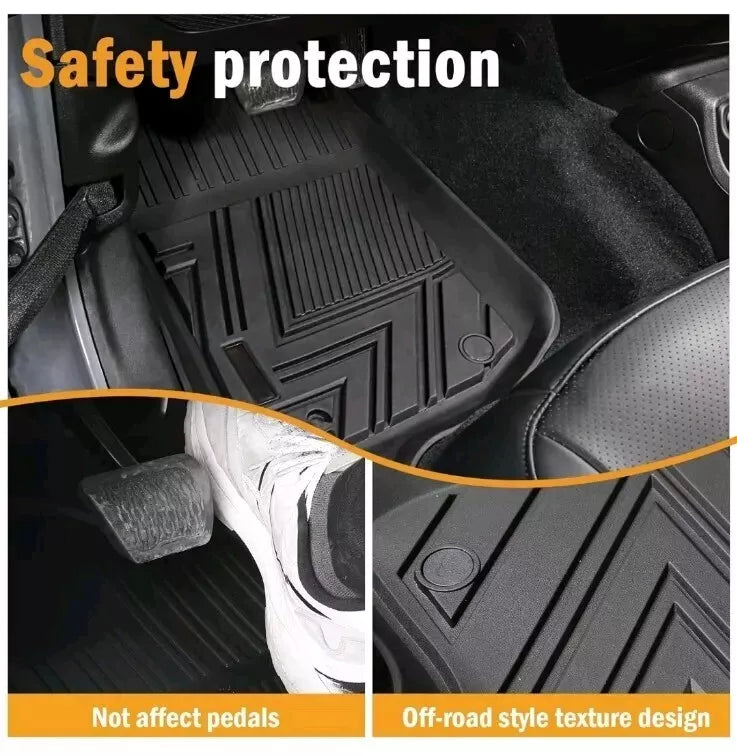 CARESA Floor Mats Cargo Liner Seat Back Cover for 2018-2024 Jeep Wrangler JL Acc