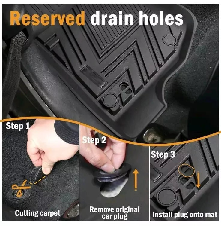 CARESA Floor Mats Cargo Liner Seat Back Cover for 2018-2024 Jeep Wrangler JL Acc