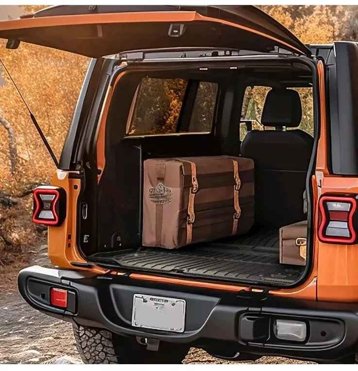 CARESA Floor Mats Cargo Liner Seat Back Cover for 2018-2024 Jeep Wrangler JL Acc