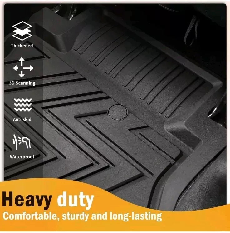 CARESA Floor Mats Cargo Liner Seat Back Cover for 2018-2024 Jeep Wrangler JL Acc