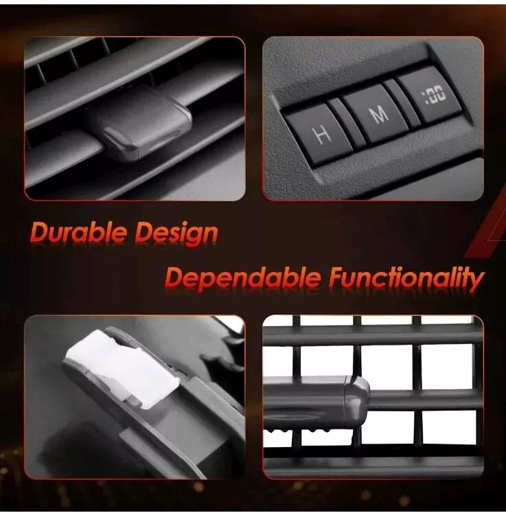 Center A/C Dash Air Vent Trim Cover, Console Outlet Insert Grille Panel with Eme