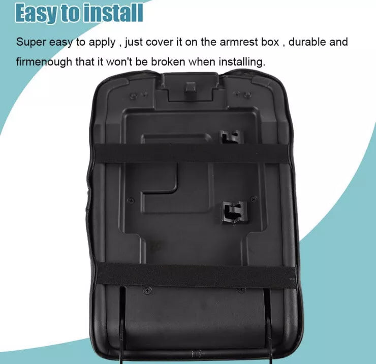 Center Console Cover Box NonScratch Leather Carbon-fiber Nissan Pathfinder 22-24