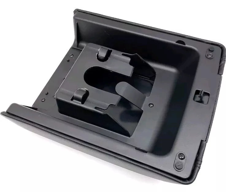 Black Center Console Armrest Lid Cover Kit w/Latch for F-150 Mark LT 04-08 GE...