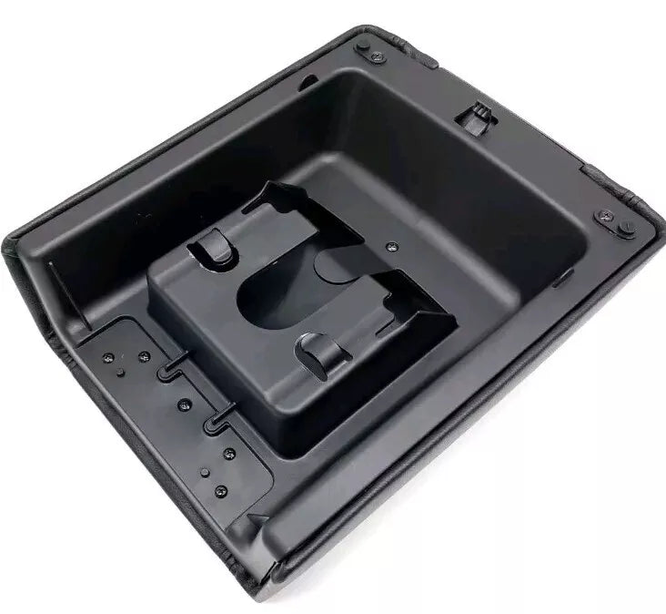 Black Center Console Armrest Lid Cover Kit w/Latch for F-150 Mark LT 04-08 GE...