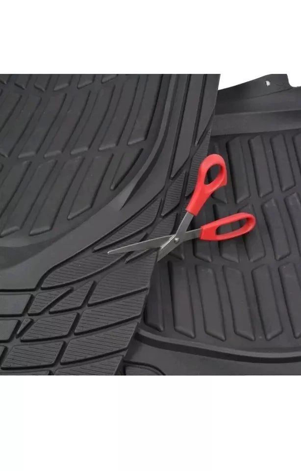 Black Heavy Duty Rubber Car Floor Mats