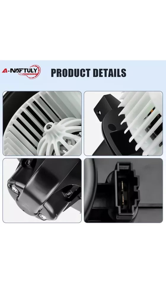 Blower Motor with Fan Compatible with 07-10 for Audi Q7 & 04-10 for Volkswagen T